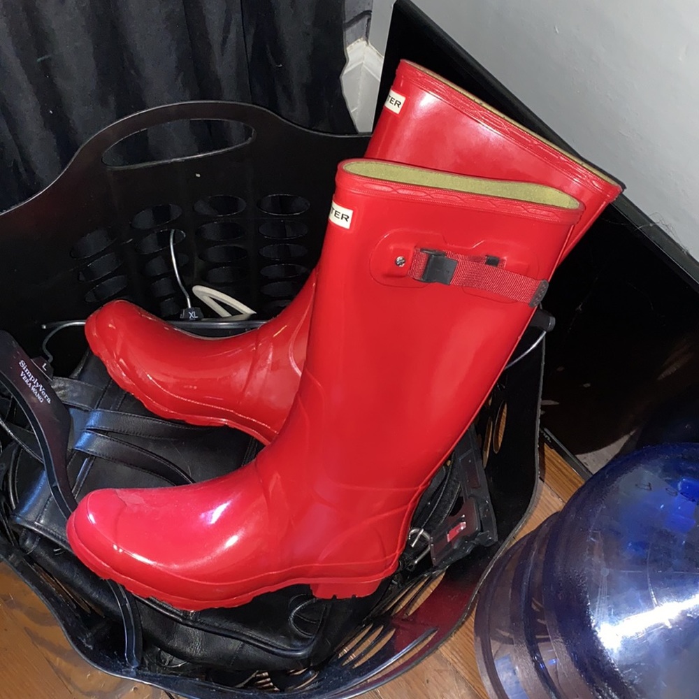 Hunter rain boots worn only once size 10 women’s
